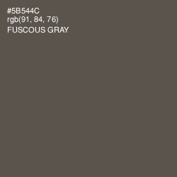 #5B544C - Fuscous Gray Color Image